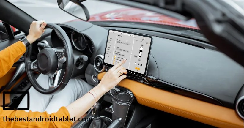 Setting tablet in car Dash Board